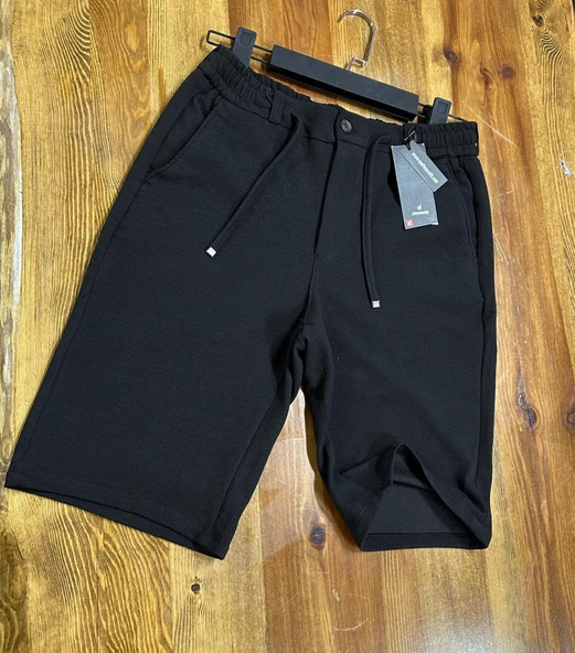 Demente Erkek Kayra Kumaş Beli Lastikli Şort Jogger - 6