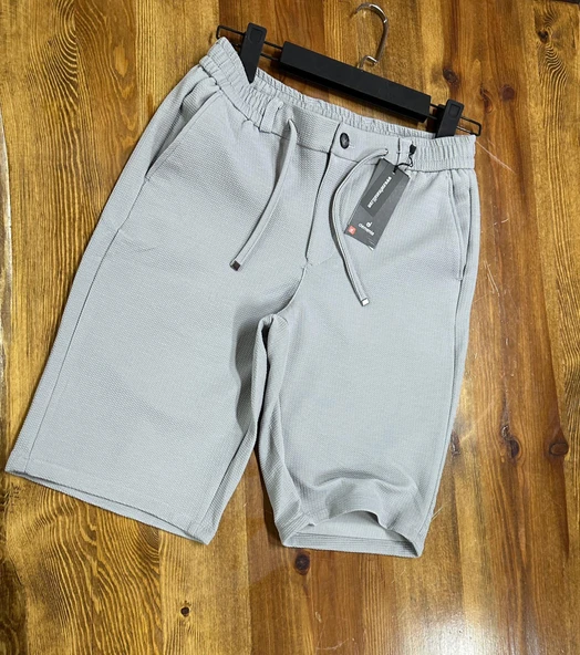 Demente Erkek Kayra Kumaş Beli Lastikli Şort Jogger - 3