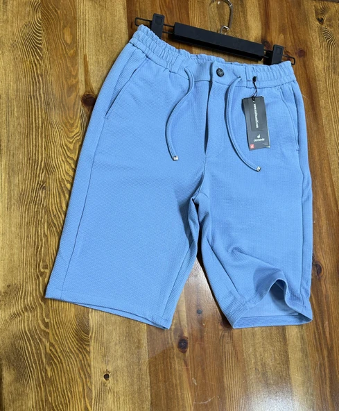 Demente Erkek Kayra Kumaş Beli Lastikli Şort Jogger - 5