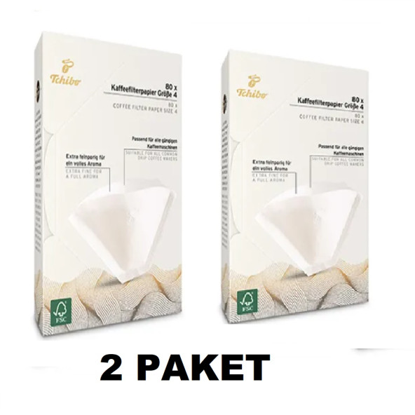 TCHİBO COFFEE FILTER PAPER SIZE  80Lİ  2 Lİ PAKET