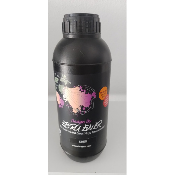 Ebru Ener Anka Vernikli Genel Yüzey Boyası Krem 1000 gr.