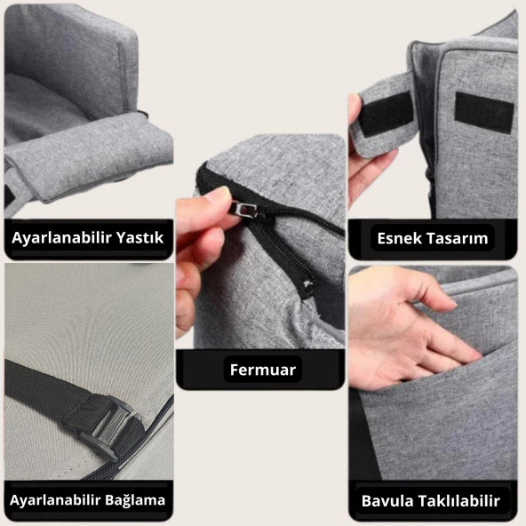 Xpermate MiauNest Kedi Taşıma Çantası Kedi Seyahat Çantası Araba içi Yatak ve Kedi Çantası Bej - 4