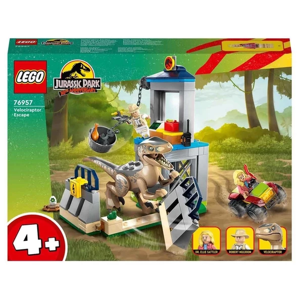 76957 LEGO® Jurassic World™ Velociraptor Kaçışı 137 parça +4 yaş