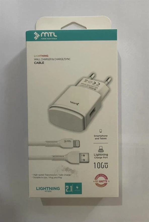 MTL LIGHTNING 2.1A USB ŞARJ