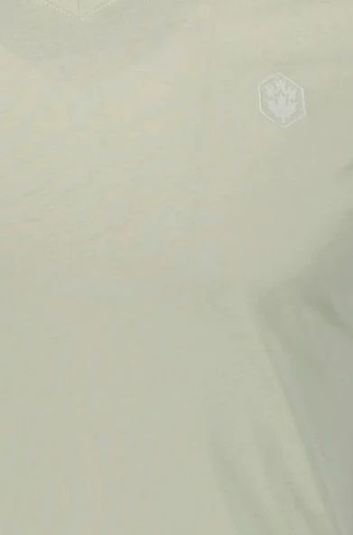 Lumberjack BSC V NK Tişört 4FX Yeşil Erkek Kısa Kol T-Shirt M-CT106 101497397 - Resim 3