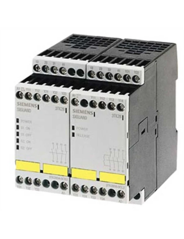 Siemens 3Tk2834-1Ab20 Sirius 3Tk28 Emniyet Rölesi, 4 Güvenlik Kontağı, Ayarlanabilir, Çift Kanallı, 24 V Ac ürün görseli