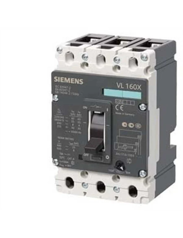 Siemens 3Vl1702-1Dd33-0Aa0 3 Kutuplu 25A Ayarlı- Termik 55 Ka Kompakt Güç Şalteri Tmş
