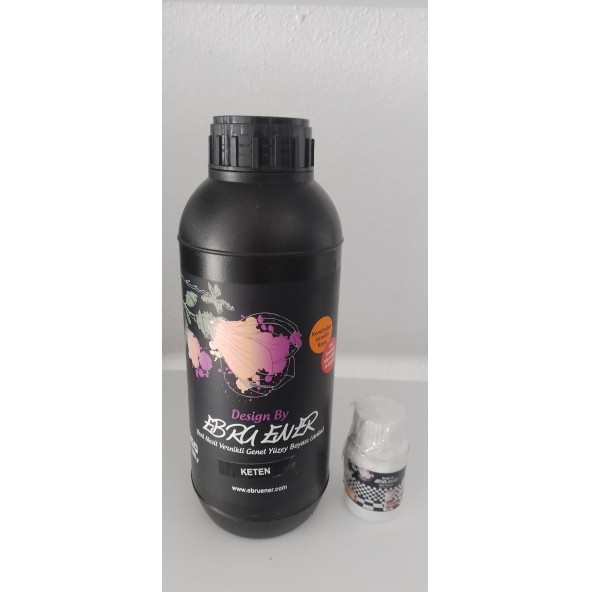 Ebru Ener Anka Vernikli Genel Yüzey Boyası Keten 1000 gr. ve Katkı Maddesi 30 gr.