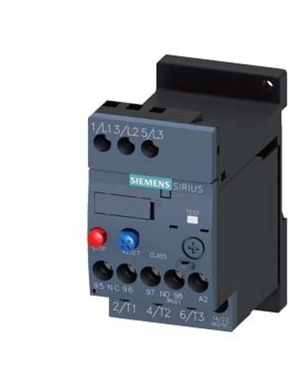 Siemens 3RU2116-1CB1 3Ru2 Sirius Termik Röle Faz Korumalı 1No 1Nc Yardımcı Kontaklı 1 8 2 5A Boy S00 Raya Montaj