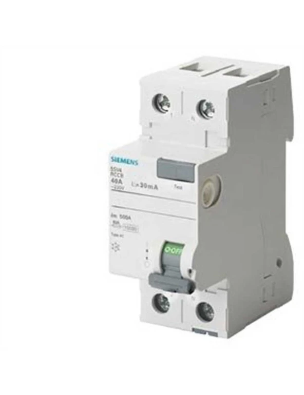 Siemens 5Sv4617-0 Hata Akımı Koruma Anahtarı-Fı (Kaçak Akım Koruma Rölesi)- 80A- 230V- 300Ma- Monofaze- Faz