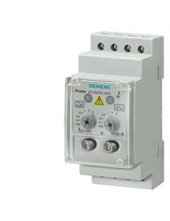 Siemens 5Sv8000-6Kk Analog Kaçak Akım Koruma Kombinasyonu Açtırma Rölesi