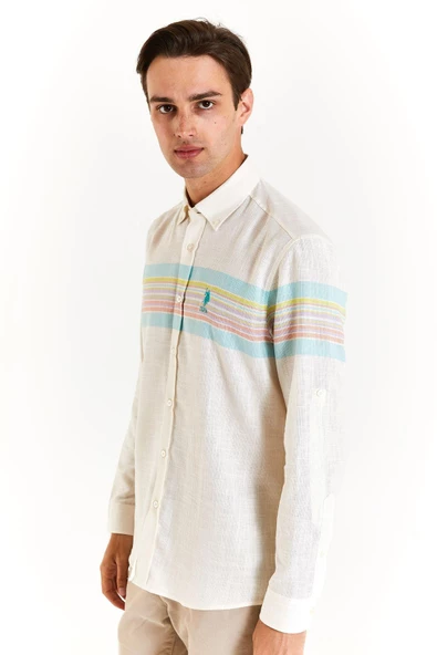 U.S. POLO ASSN. ERKEK DOKUMA GOMLEK G081SZ004-000-1838305 - 2