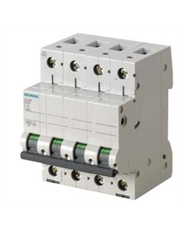 Siemens 5Sl6606 7 6A 3 Faz Nötr 70 Mm Anahtarlı Otomatik Sigorta 6Ka C Tipi Yavaş Karakterli - 1