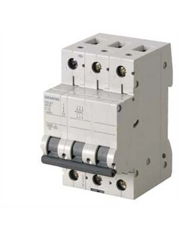 Siemens 5Sl6316 7Ya 16A 3 Fazlı 5Sl Classic Anahtarlı Otomatik Sigorta 6Ka C Tipi Yavaş Karakterli