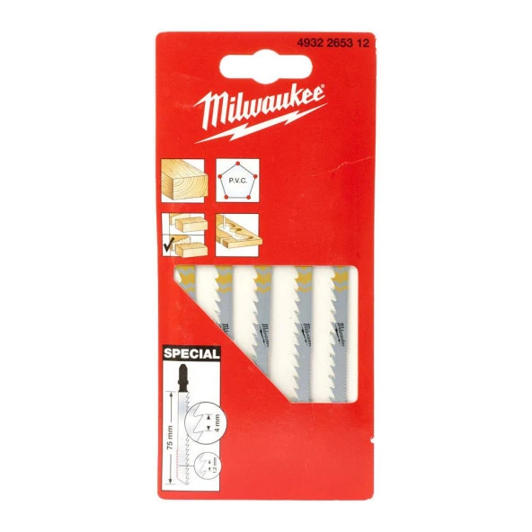 MİLWAUKEE DEKUPAJ BIÇAĞI SPECİAL 75 MM 5'Lİ 4932265312 - 2