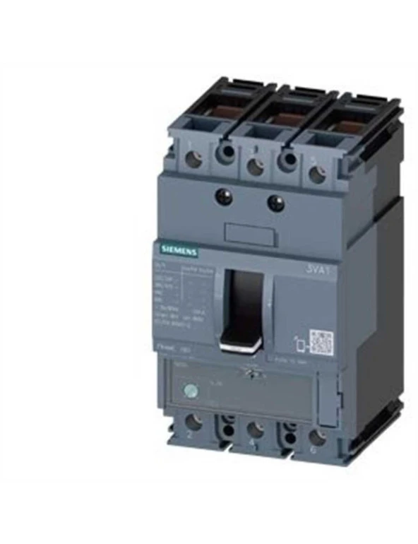 Siemens 3Va1180-5Ee36-0Aa0 3 Kutuplu 80A Ayarlı- Termik Sabit- Manyetik 55 Ka Kompakt Güç Şalteri Tmş