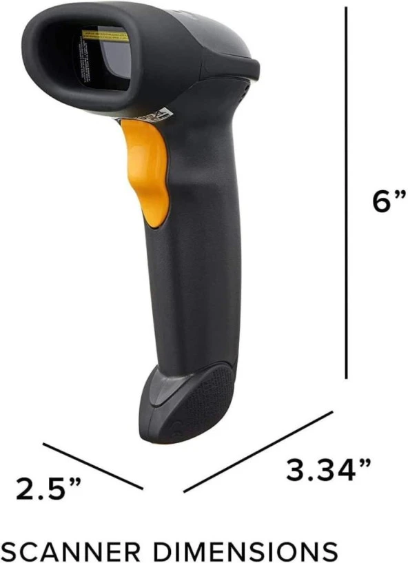 ZEBRA SYMBOL LS2208 1D LAZER KABLOLU BARKOD OKU. STAND LS2208-SR20007R-UR - 2