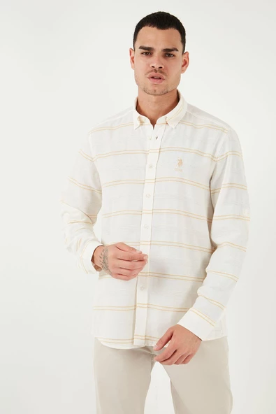 U.S. POLO ASSN. ERKEK DOKUMA GOMLEK G081GL004-000-1831143 - 4