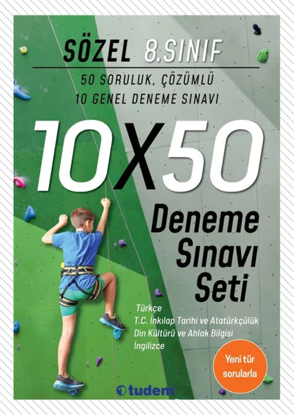 Tudem 8. Sınıf Sözel 10x50 Deneme Sınavı Seti ürün görseli 1