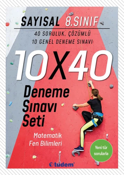 Tudem 8. Sınıf Sayısal 10x40 Deneme Sınavı Seti