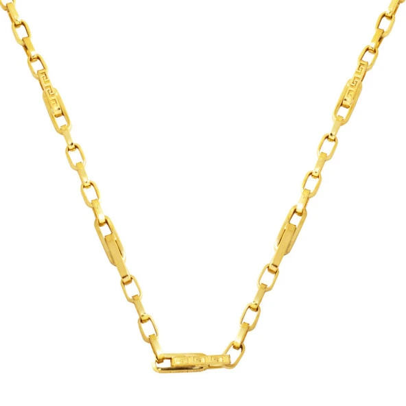 14 Ayar Versage Halkalı Altın Zincir Kolye 50 cm. - 1