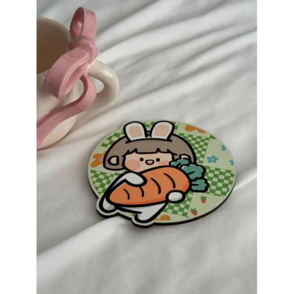 Kawaii Rabbit Bardak Altlığı