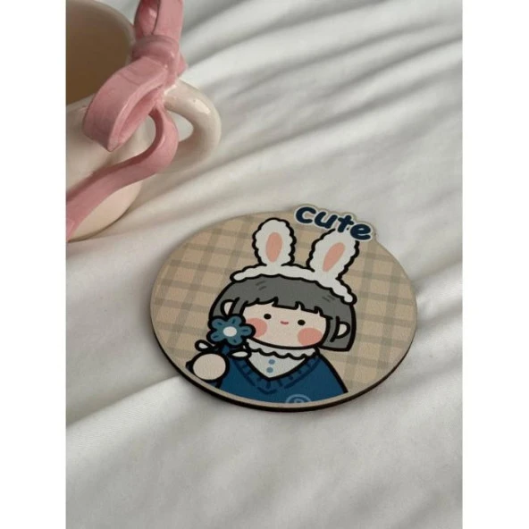 Kawaii Cute Bardak Altlığı