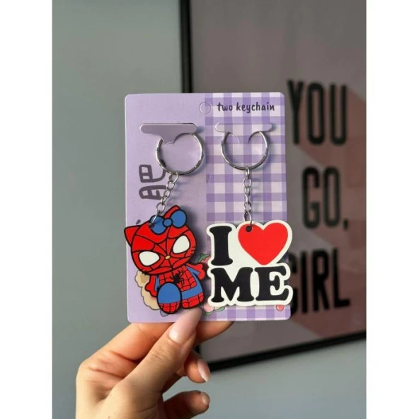 LOVE ME İKİLİ ANAHTARLIK