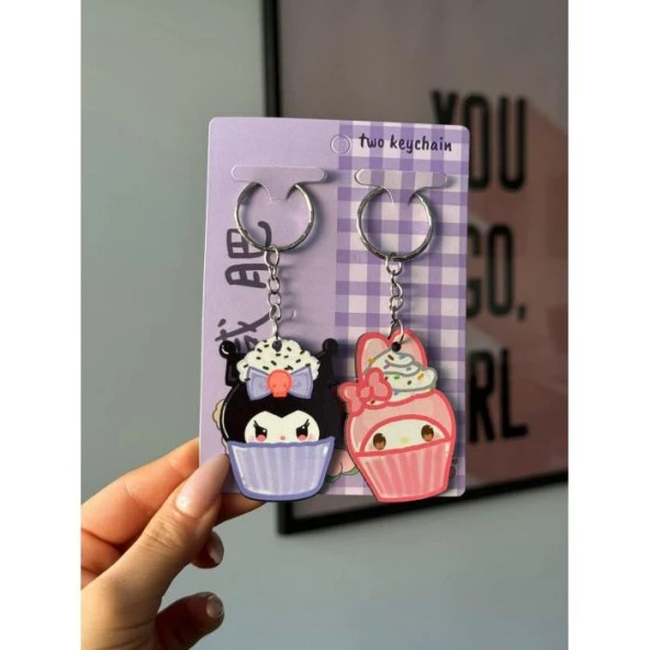 KUROMİ MELODİ İKİLİ ANAHTARLIK