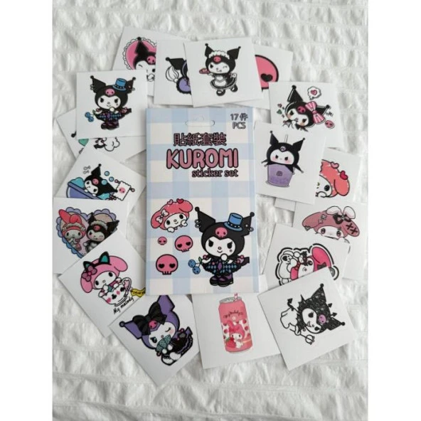 Kuromi Kutulu Sticker Seti