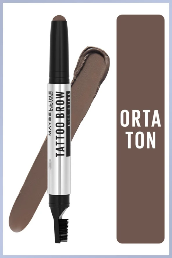 Maybelline Tattoo Brow Lift Stick Kaş Kalemi 03 Medium Brown - 5