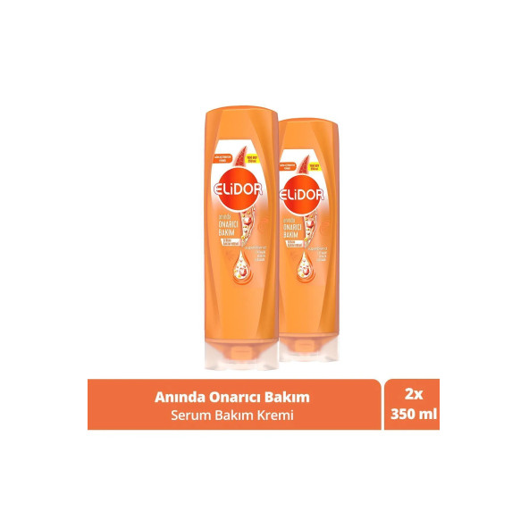 Elidor Saç Bakım Kremi Onarıcı Bakım C Vitamini-Keratin-Seramid 350 ml 2 Adet