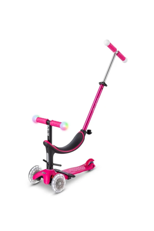 Micro Mini2Grow Deluxe Magic Led Scooter Pink