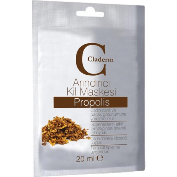 Claderm Kil Maskesi 20 ml Sachet  Propolis