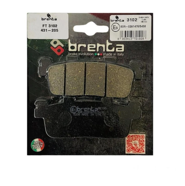Kymco XCITING 300 i Arka Fren Balata  Brenta (made in italy) - 5
