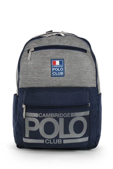 Cambridge Polo Club Street Style Dört Bölmeli Unisex Okul Sırt Çantası Lacivert / CPO4016.011 ürün görseli