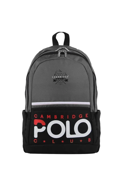 Cambridge Polo Club Preppy II Çift Ana Bölmeli Unisex Okul Sırt Çantası Gri / CPC3019.003 ürün görseli