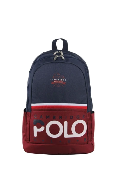 Cambridge Polo Club Preppy II Çift Ana Bölmeli Unisex Okul Sırt Çantası Lacivert / CPC3019.011