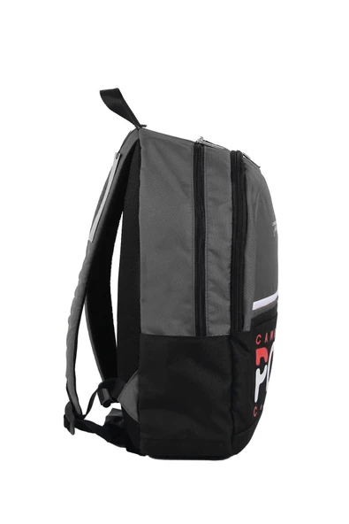 Cambridge Polo Club Preppy II Çift Ana Bölmeli Unisex Okul Sırt Çantası Gri / CPC3019.003 - Resim 3