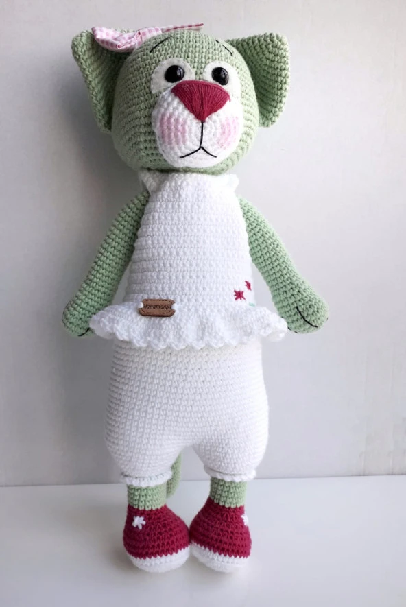 Kedi Fırfır Amigurumi Organik Oyuncak - 1