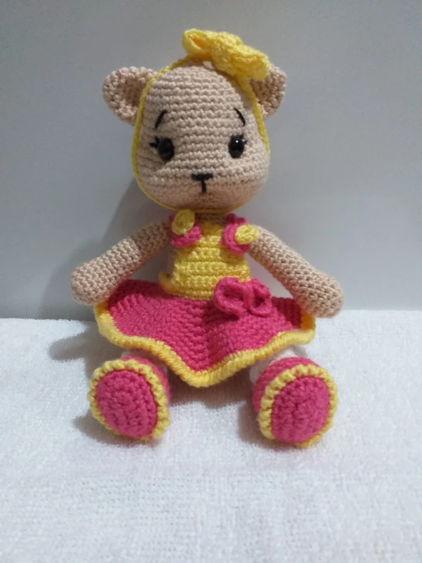 Minnoş Kedi Amigurumi Organik Oyuncak - 1