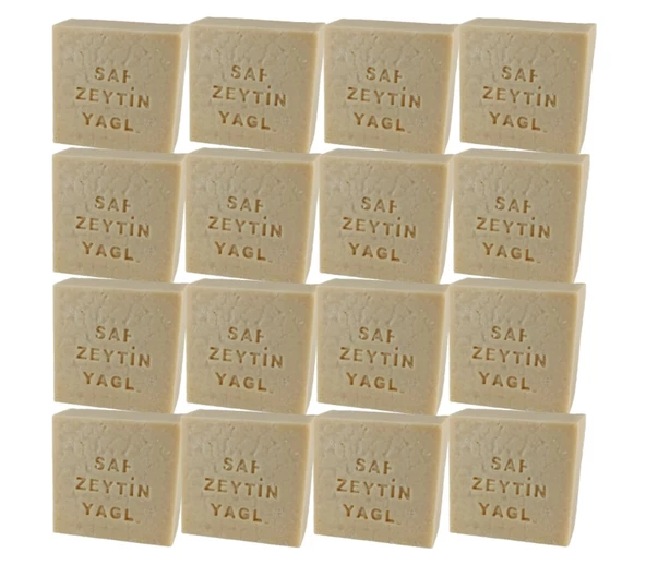 Saf Zeytinyağlı Doğal Üretim Sabun 16 Adet