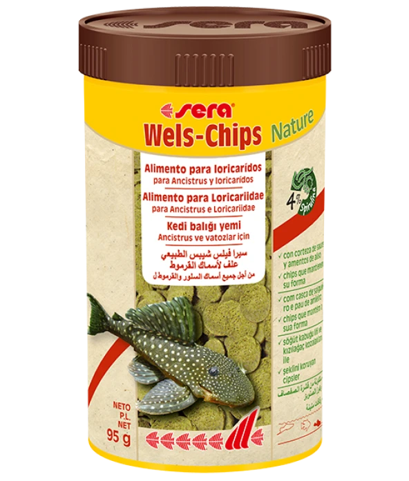 Sera Wels-Chips Nature Balık Yemi 250 ml