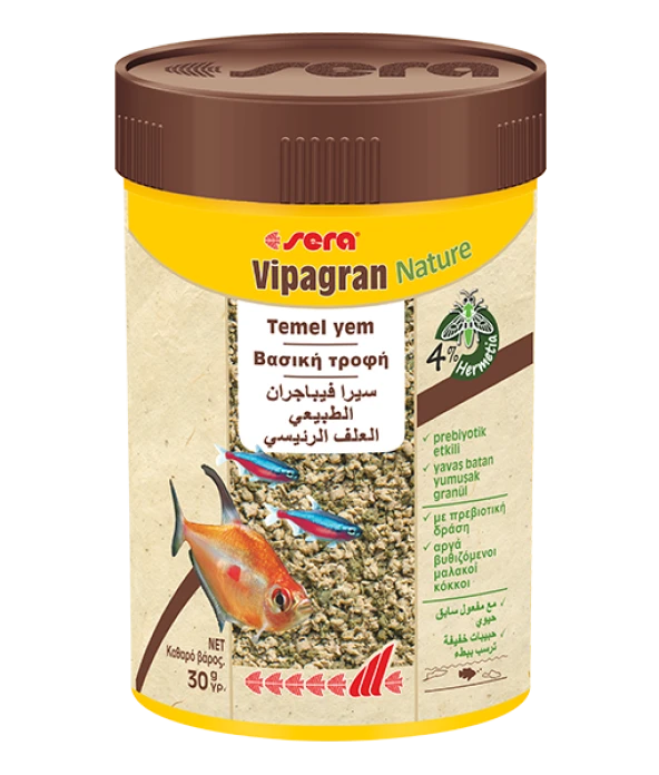 Sera Vipagran Nature Balık Yemi 100 ml