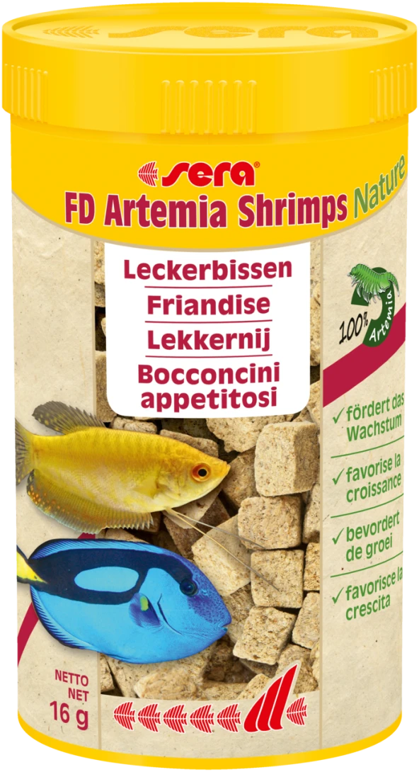 Sera FD Artemia Shrimps Nature Balık Yemi 250 ml