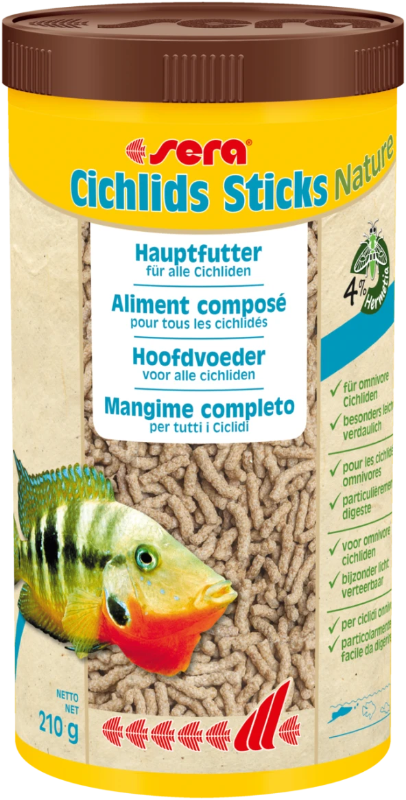 Sera Cichlid Sticks Nature Balık Yemi 1000 ml