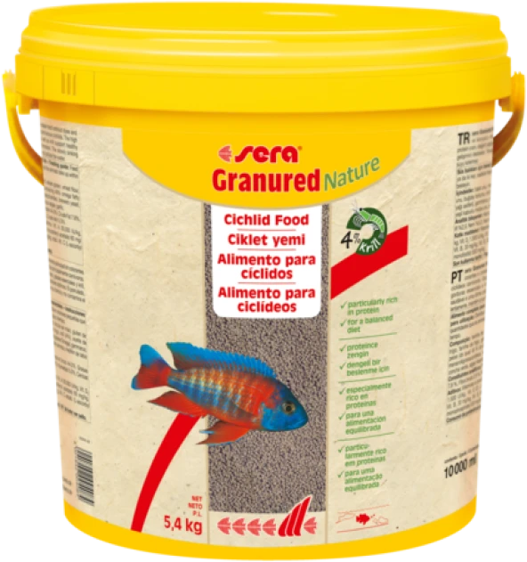 Sera Granured Nature Balık Yemi 10 Lt