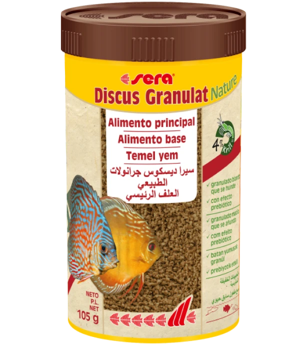 Sera Discus Granulat Nature Balık Yemi 250 ml