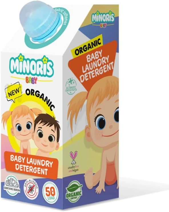 Baby Organik Bebek Çamaşır Deterjanı 1 L 50 Yıkama 8681499194696