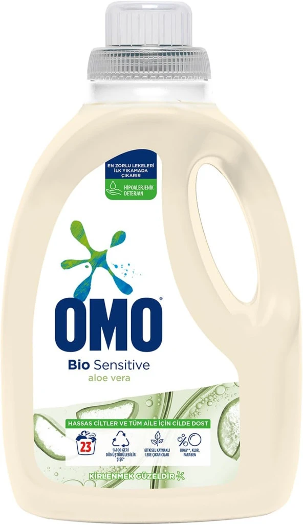 Bio Sensitive Sıvı Deterjan Aloe Vera Özlü Hipoalerjenik 1500 ml